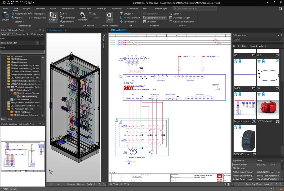 EPLAN Control Panel Diagram Example