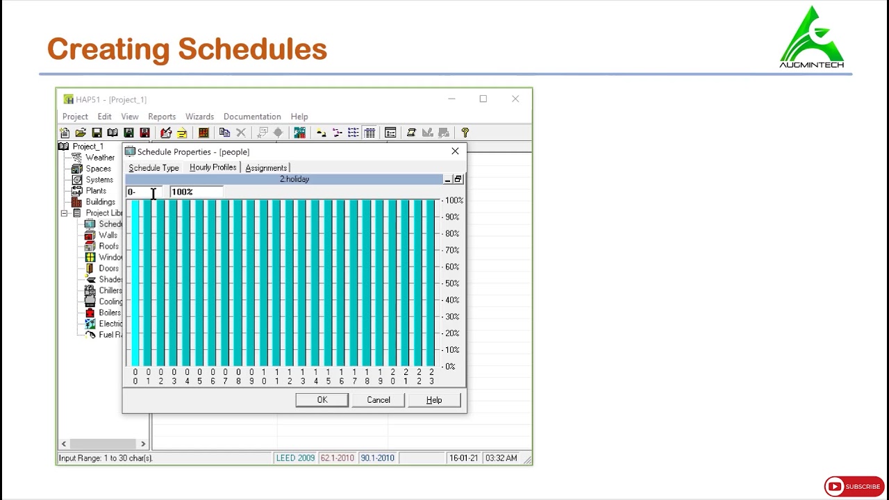 HVAC HAP software snapshot